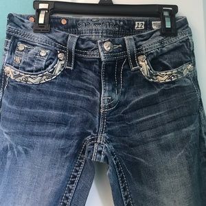 Miss Me Girls size 12 boot cut jeans